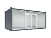 6×3.2m Glass Container, 1 Glass Wall image 0