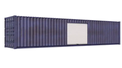 40ft Storage Container w/ One 8ft Roll-up Door on Right Side image 0