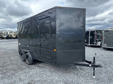 Homesteader 7 x 14 Enclosed Cargo Trailer – Black Trim OHV image 0