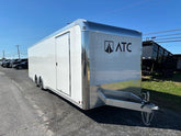 ATC 8.5 x 28 Enclosed Aluminum Car Trailer – Rear Spoiler image 0