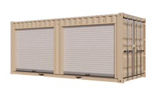 20ft New Storage Container w/ Two 8ft Roll-up Doors on Left Side image 0