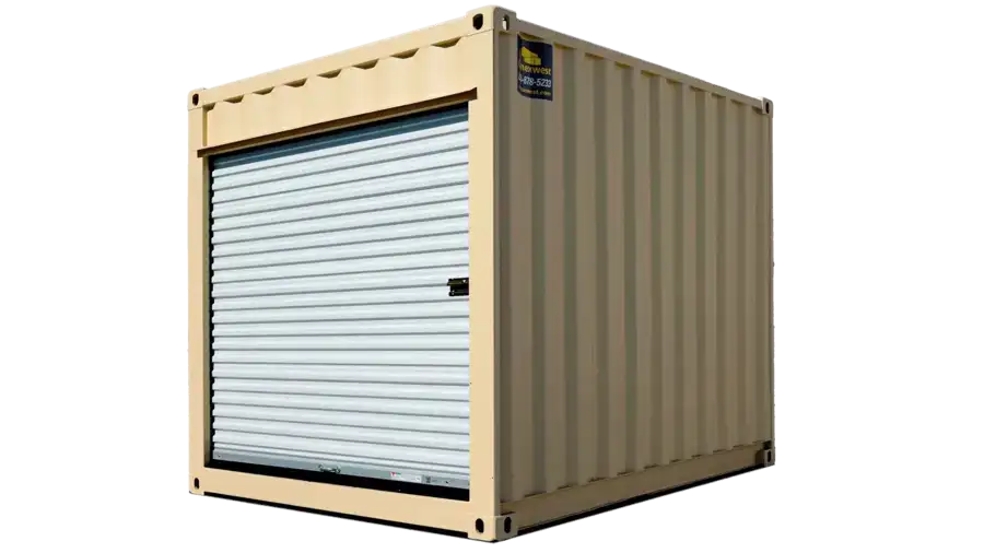 10ft New Storage Container with Roll-Up Door image 0