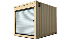 10ft Refurbished Storage Container with Roll-Up Door image 0