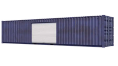 40ft Storage Container w/ One 10ft Roll-up Door on Left Side image 0