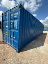 NEW 40ft High Cube Blue Shipping Container – Gentian Blue Single Door Storage Container image 0
