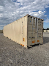 NEW 40ft High Cube Ivory Shipping Container – Single Door Storage Container with Lock Box image 0
