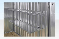 3M X 2.1M Flat Pack Storage Container – Galvanised image 2