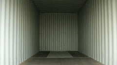 24ft Refurbished Storage Container with Roll-Up Door image 1