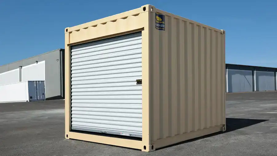 10ft Refurbished Storage Container with Roll-Up Door image 5
