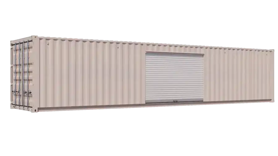40ft Storage Container w/ One 10ft Roll-up Door on Right Side image 1