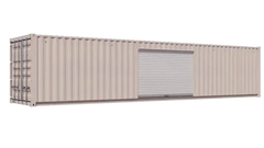 40ft Storage Container w/ One 10ft Roll-up Door on Right Side image 1