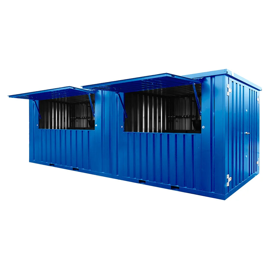 20 Foot XL Blue Container Bar – Perfect for Mobile Bars, Restaurants & Events image 0
