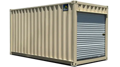 16ft Refurbished Storage Container with Roll-Up Door image 0