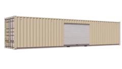 40ft Storage Container w/ One 10ft Roll-up Door on Right Side image 2