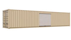 40ft Storage Container w/ One 8ft Roll-up Door on Right Side image 2