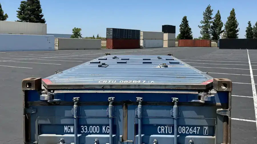 20ft Used Half Height Hard Top Shipping Container image 1