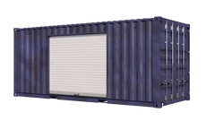 20ft Storage Container w/ One 8ft Roll-up Doors on Left Side image 1