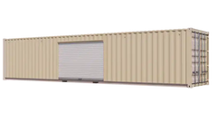 40ft Storage Container w/ One 10ft Roll-up Door on Left Side image 1