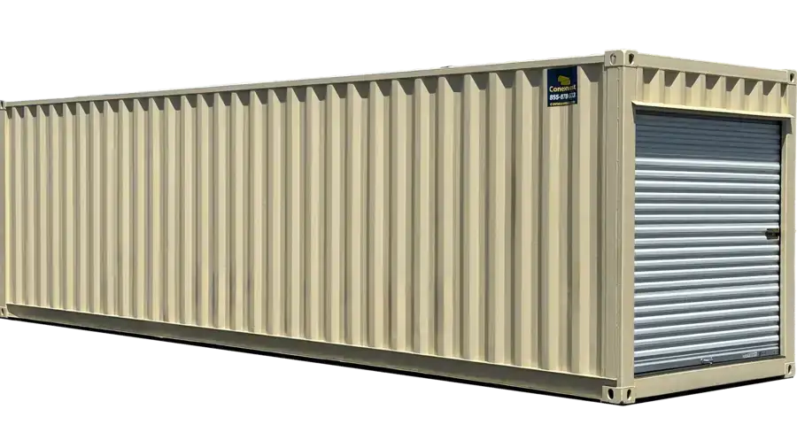 30ft Refurbished Storage Container with Roll-Up Door image 0