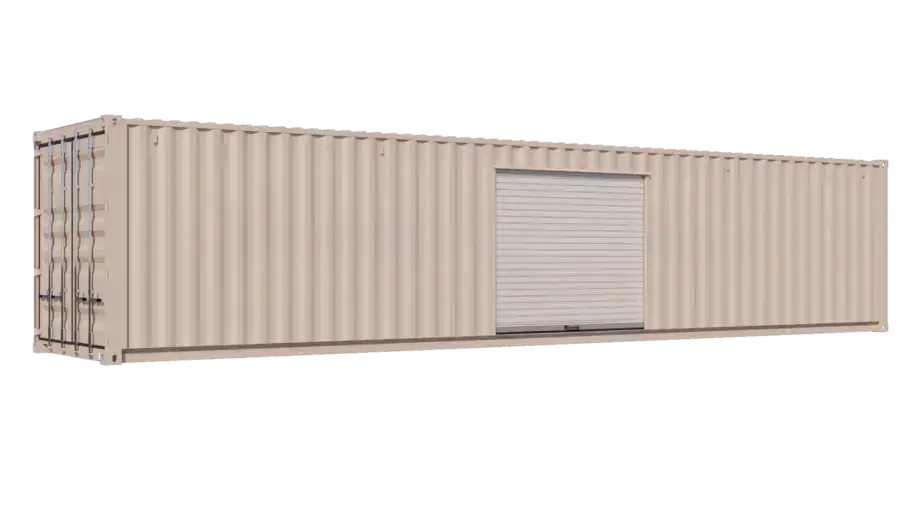 40ft Storage Container w/ One 8ft Roll-up Door on Right Side image 1