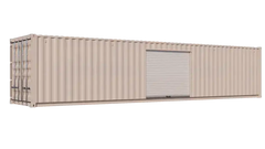 40ft Storage Container w/ One 8ft Roll-up Door on Right Side image 1