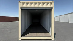 30ft Refurbished Storage Container with Roll-Up Door image 2