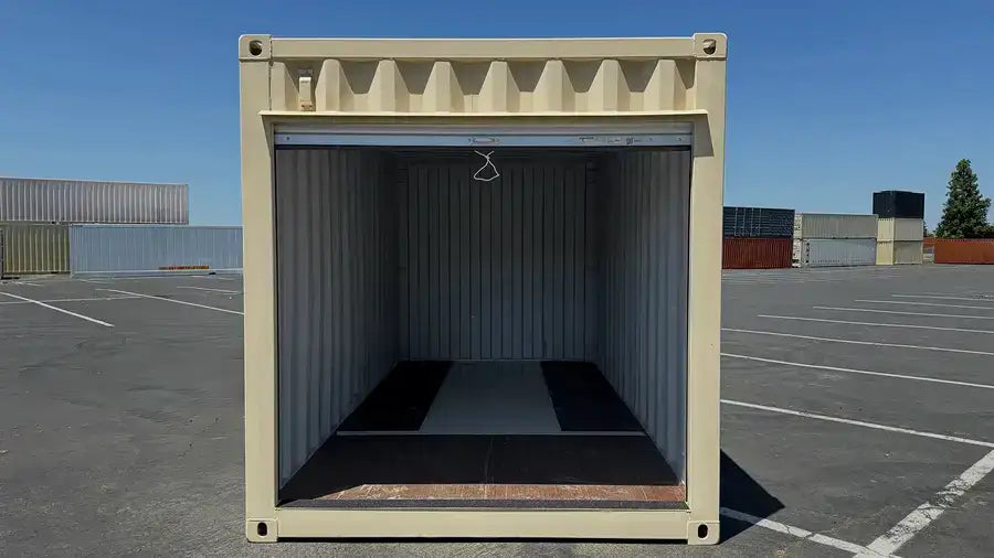 16ft Refurbished Storage Container with Roll-Up Door image 1