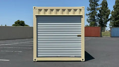 30ft Refurbished Storage Container with Roll-Up Door image 3