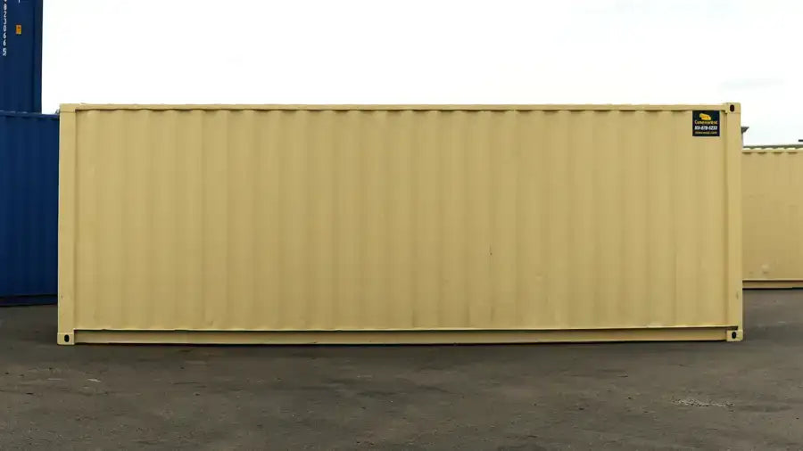 24ft Refurbished Storage Container with Roll-Up Door image 4