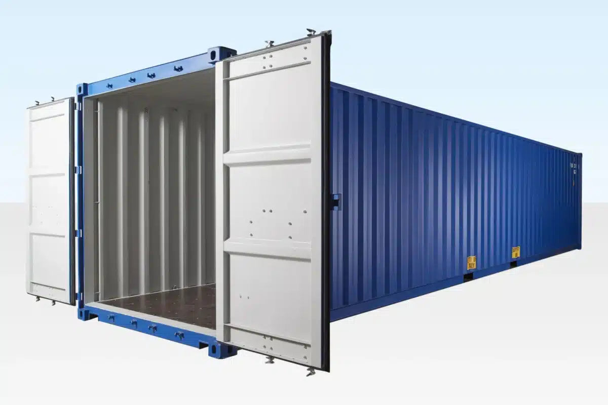 40ft Shipping Container Blue (RAL 5013) image 3