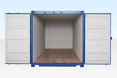 20ft Blue One Trip Shipping Container (RAL 5013) – Premium Storage Container image 1